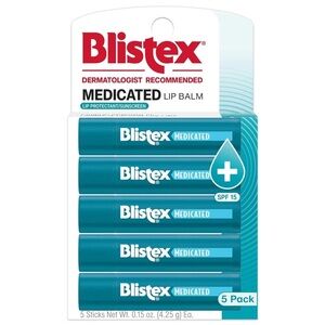 Medicated Lip Balm - Teal (5 Pack) NWT